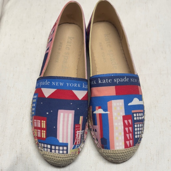 Kate Spade Multicolor Cityscape Espadrilles - Picture 1 of 4
